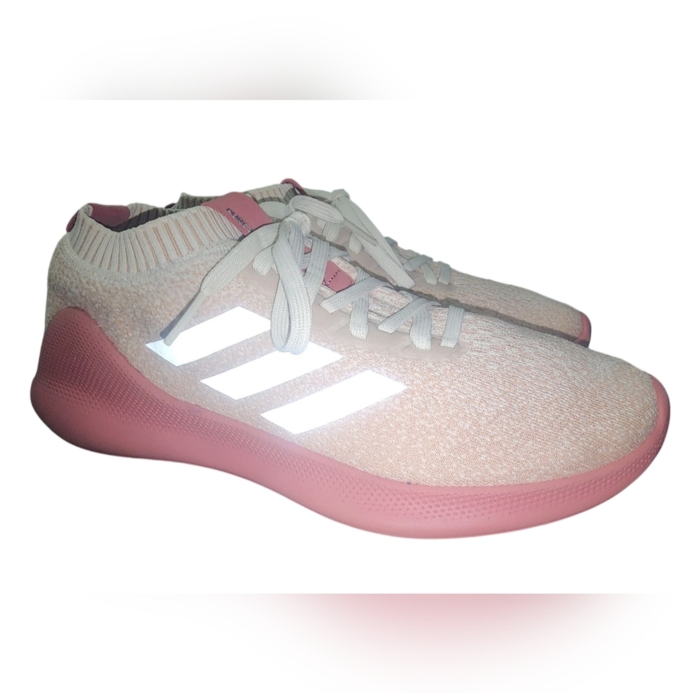 Adidas Womens Purebounce+ Pink Running Shoes, Womens 10​ - Picture 2 of 7
